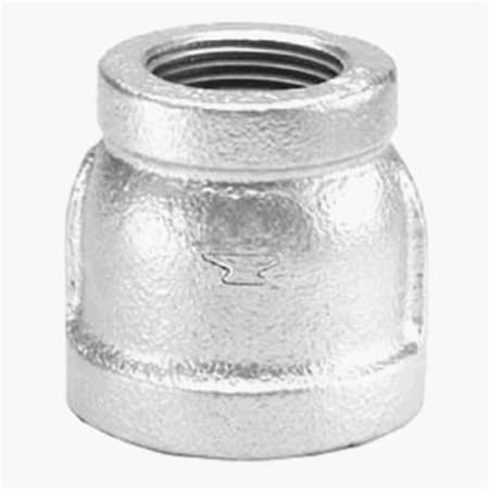 8700135307 .75 X .38 In. Malleable Iron Pipe Fitting Galvanized Reducing Coupling